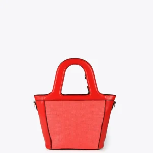 Lola Casademunt Bolsos<Bolso bandolera cesto ROJO