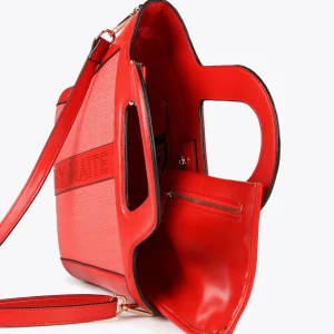 Lola Casademunt Bolsos<Bolso bandolera cesto ROJO