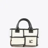 Lola Casademunt Bolsos<Bolso bandolera con detalles a contraste CRUDO-NEGRO