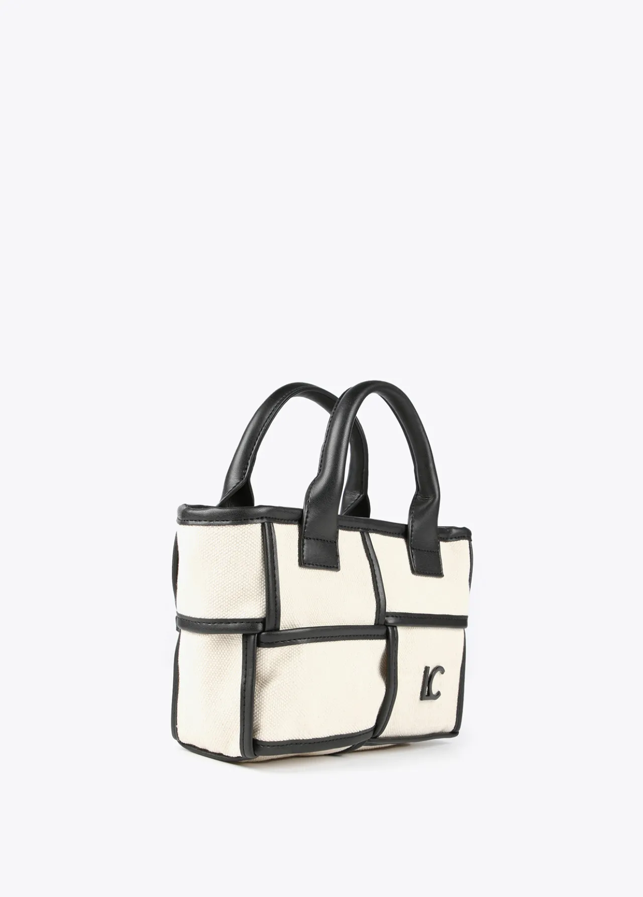 bolso_bandolera_con_detalles_a_contraste_3.webp Lola Casademunt Bolsos<Bolso bandolera con detalles a contraste CRUDO-NEGRO