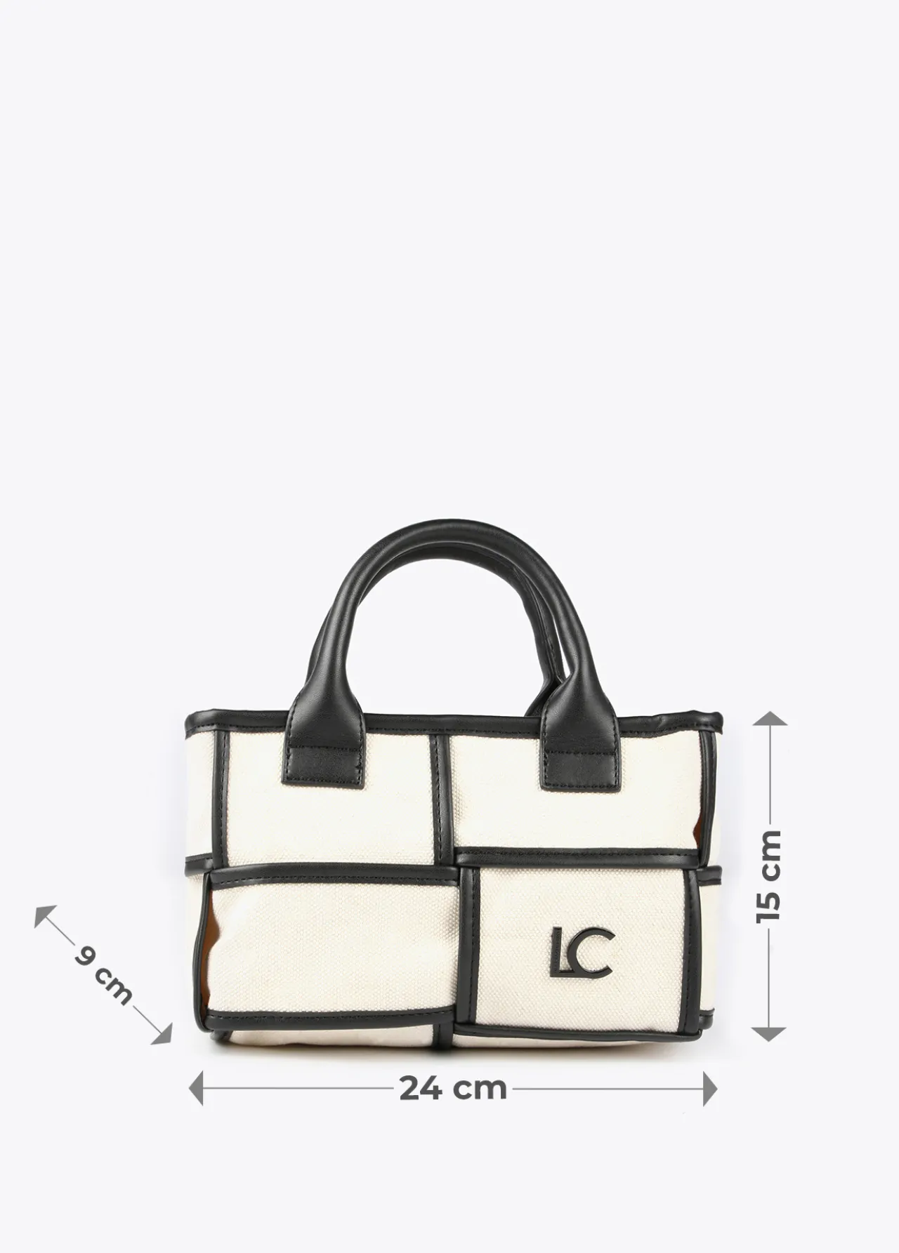 bolso_bandolera_con_detalles_a_contraste_6.webp Lola Casademunt Bolsos<Bolso bandolera con detalles a contraste CRUDO-NEGRO
