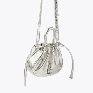 Lola Casademunt Bolsos<Bolso bandolera con logo DORADO