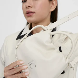 Lola Casademunt Bolsos<Bolso bandolera con logo DORADO