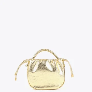 Lola Casademunt Bolsos<Bolso bandolera con logo DORADO