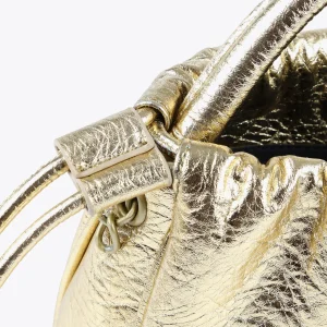 Lola Casademunt Bolsos<Bolso bandolera con logo DORADO