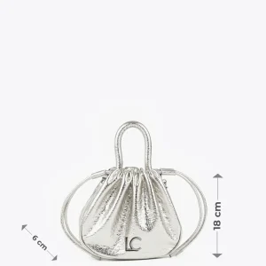 Lola Casademunt Bolsos<Bolso bandolera con logo DORADO