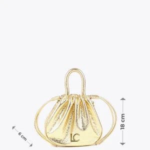 Lola Casademunt Bolsos<Bolso bandolera con logo DORADO