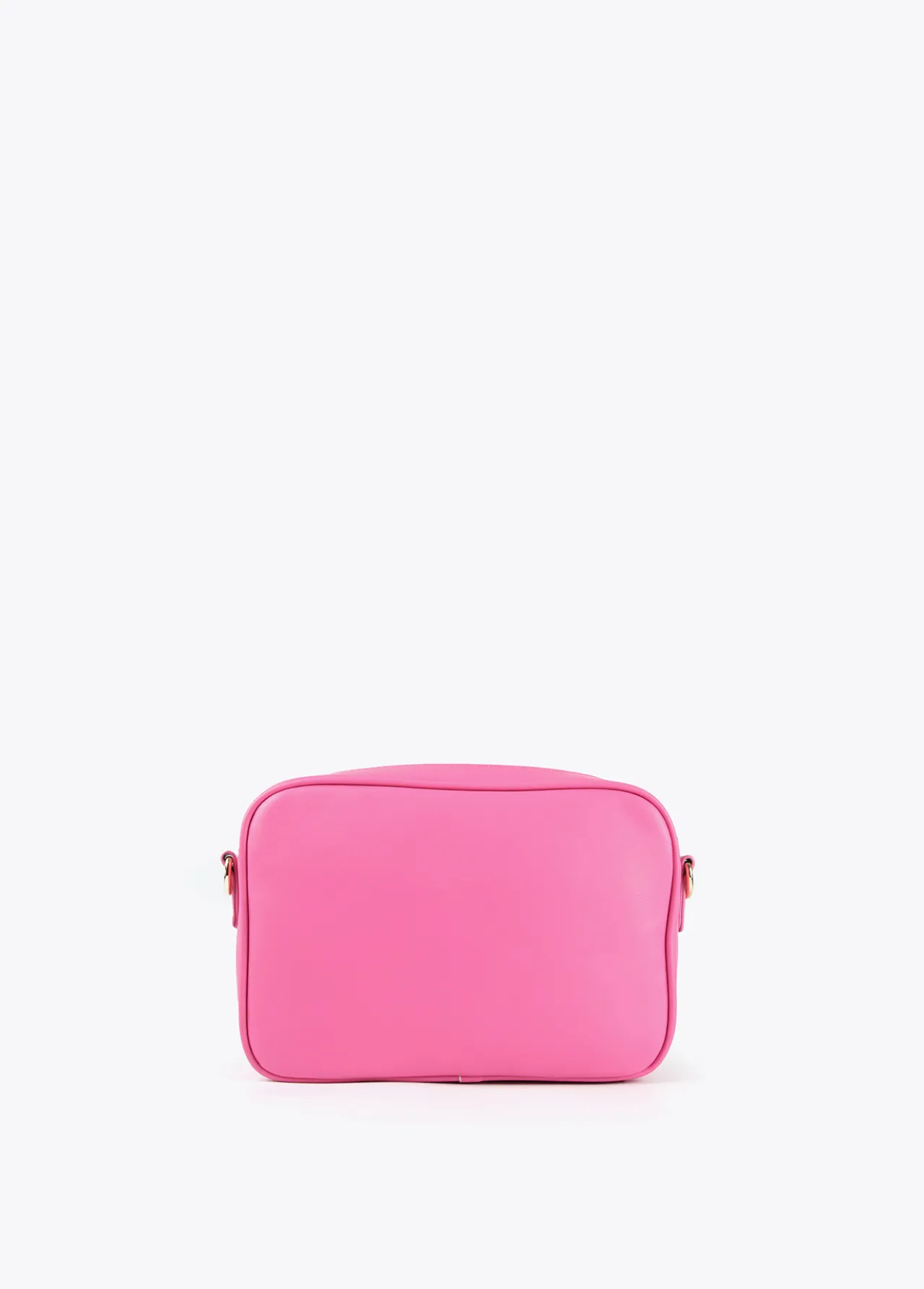 bolso_bandolera_con_logo_en_relieve_5.webp Lola Casademunt Bolsos<Bolso bandolera con logo en relieve FUCSIA