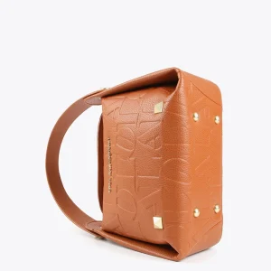 Lola Casademunt Bolsos<Bolso bandolera con logo grabado NEGRO