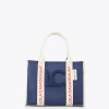 Lola Casademunt Bolsos<Bolso bandolera logotipado NEGRO-CRUDO