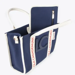 Lola Casademunt Bolsos<Bolso bandolera logotipado NEGRO-CRUDO