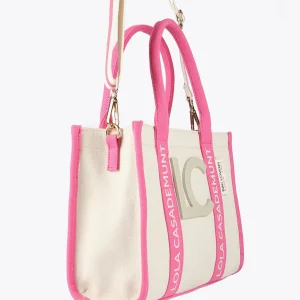Lola Casademunt Bolsos<Bolso bandolera logotipado NEGRO-CRUDO