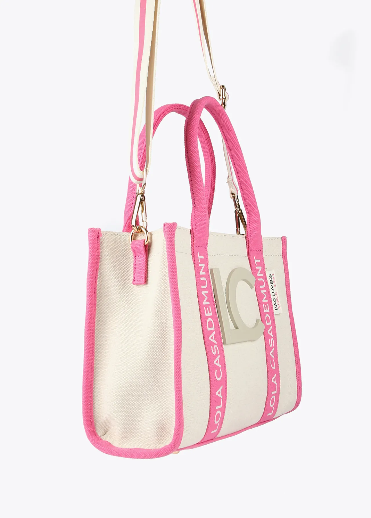bolso_bandolera_logotipado_3.webp Lola Casademunt Bolsos<Bolso bandolera logotipado NEGRO-CRUDO