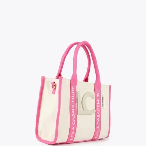 Lola Casademunt Bolsos<Bolso bandolera logotipado NEGRO-CRUDO