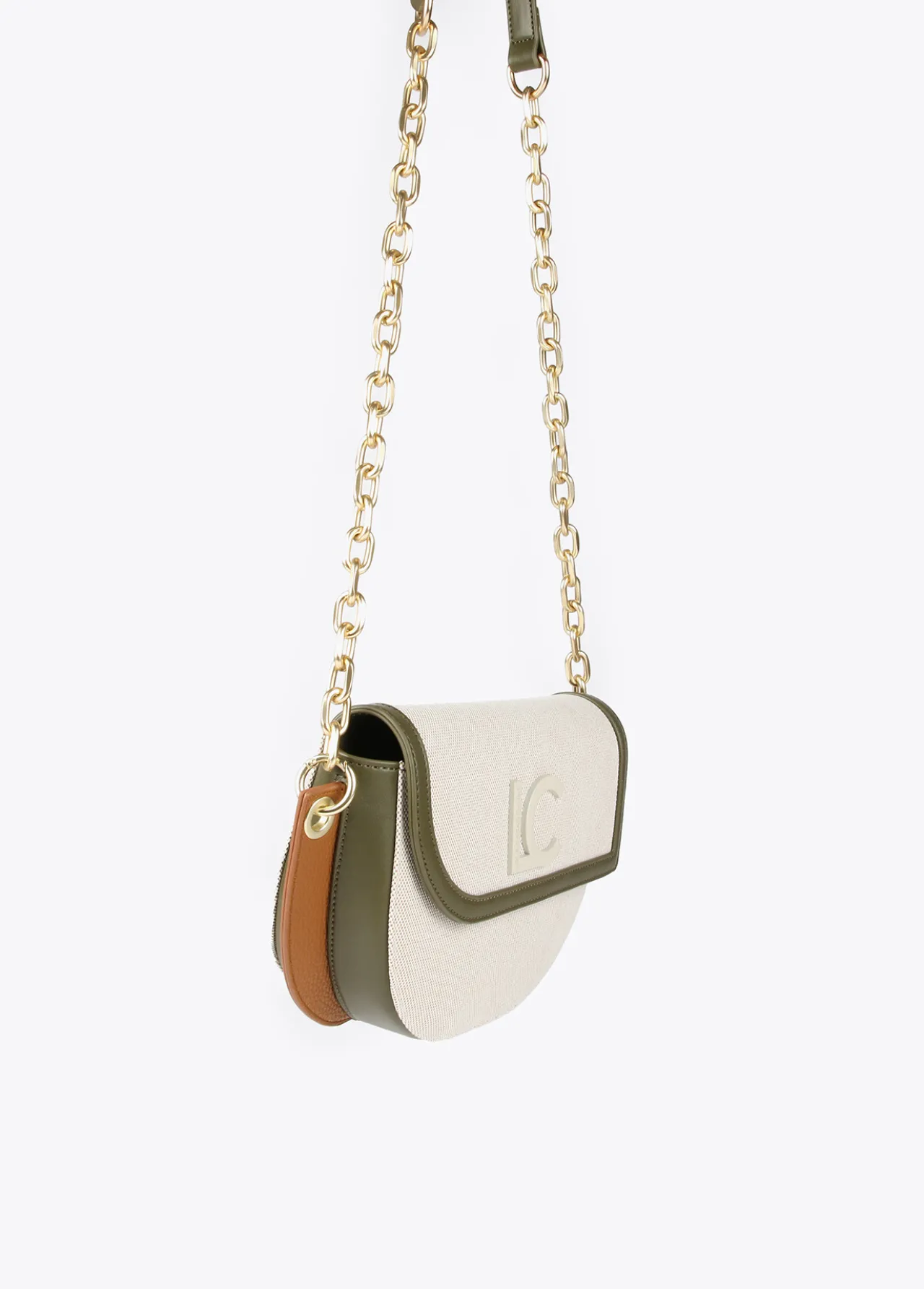 bolso_bandolera_materiales_combinados_1.webp Lola Casademunt Bolsos<Bolso bandolera materiales combinados CRUDO-MARRON