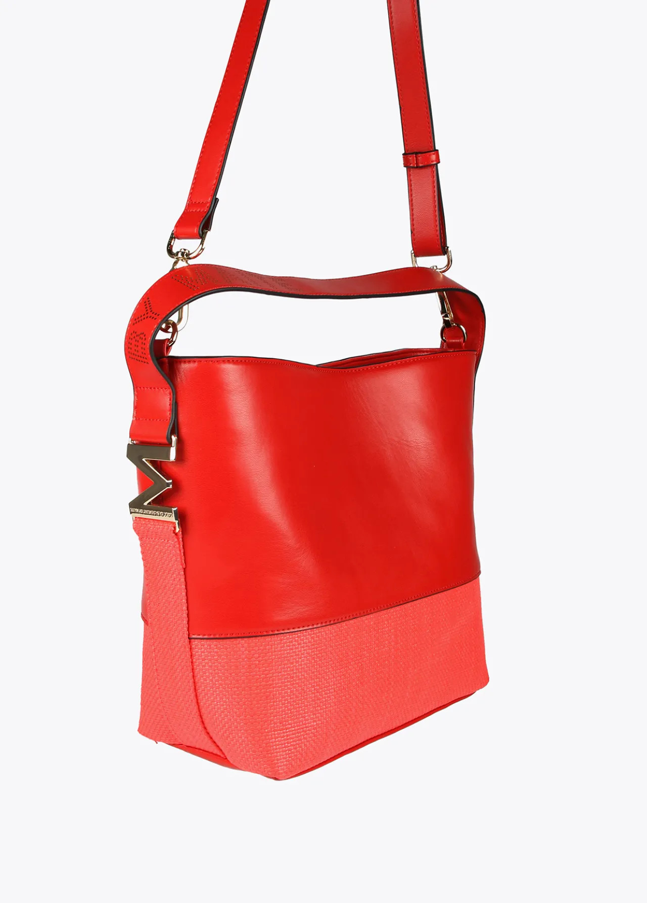 bolso_bandolera_materiales_combinados_2-2.webp Lola Casademunt Bolsos<Bolso bandolera materiales combinados ROJO