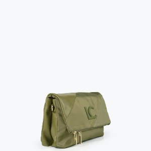 Lola Casademunt Bolsos<Bolso bandolera materiales combinados KAKI