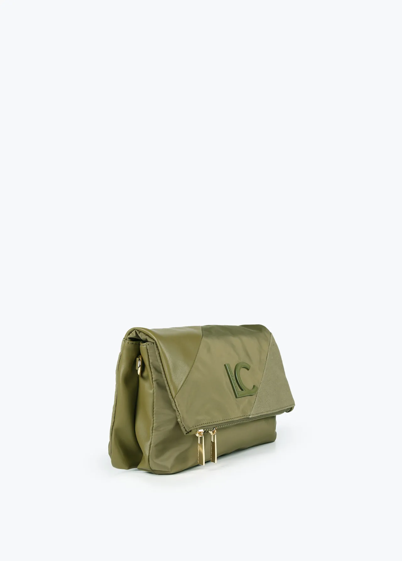 bolso_bandolera_materiales_combinados_4-1.webp Lola Casademunt Bolsos<Bolso bandolera materiales combinados KAKI