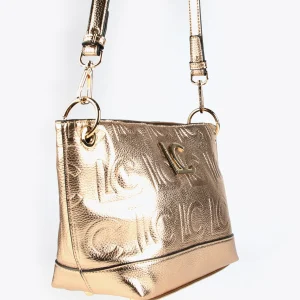 Lola Casademunt Bandoleras | Bolsos Pequeños<Bolso bandolera monograma metalizado DORADO