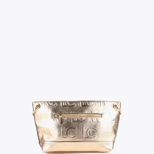 Lola Casademunt Bandoleras | Bolsos Pequeños<Bolso bandolera monograma metalizado DORADO