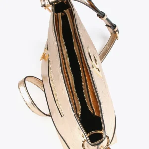 Lola Casademunt Bandoleras | Bolsos Pequeños<Bolso bandolera monograma metalizado DORADO