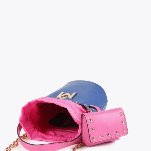 Lola Casademunt Bolsos Pequeños | Bolsos De Mano Y Neceseres<Bolso bombonera AZUL-ROSA