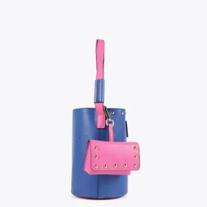 Lola Casademunt Bolsos Pequeños | Bolsos De Mano Y Neceseres<Bolso bombonera AZUL-ROSA