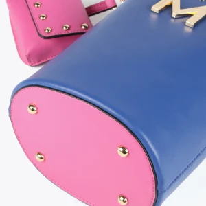 Lola Casademunt Bolsos Pequeños | Bolsos De Mano Y Neceseres<Bolso bombonera AZUL-ROSA