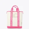Lola Casademunt Bolsos<Bolso canvas NEGRO-CRUDO