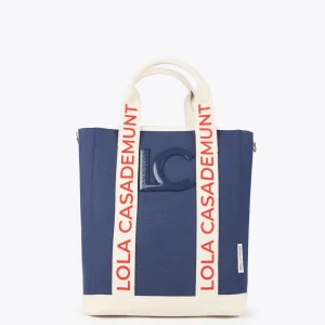 Lola Casademunt Bolsos<Bolso canvas NEGRO-CRUDO