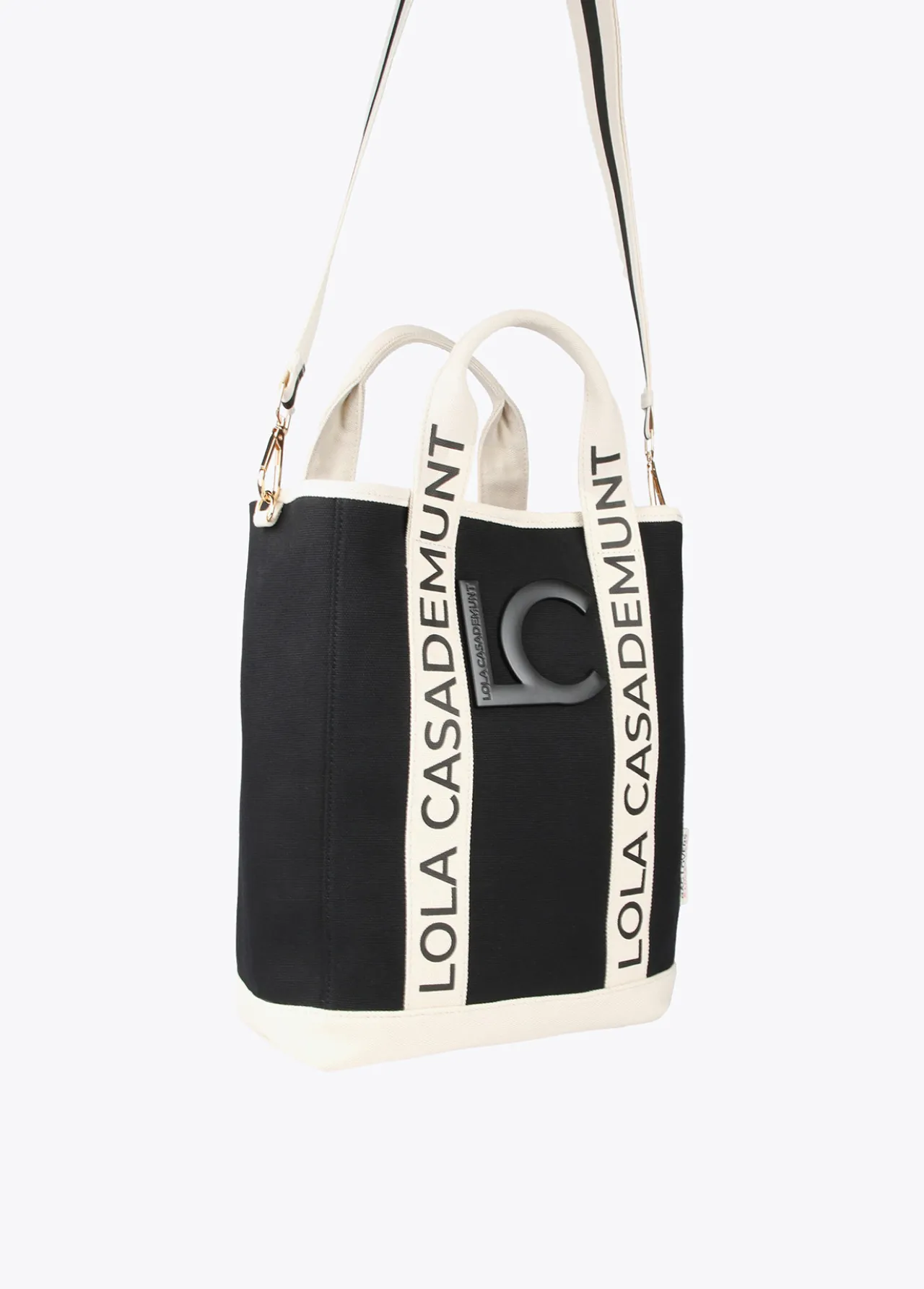 bolso_canvas_2-1.webp Lola Casademunt Bolsos<Bolso canvas NEGRO-CRUDO