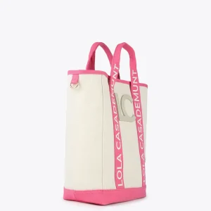 Lola Casademunt Bolsos<Bolso canvas NEGRO-CRUDO