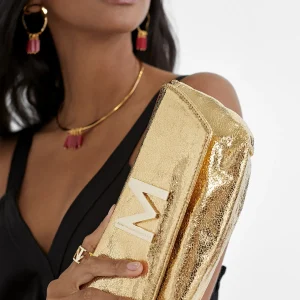 Lola Casademunt Bolsos<Bolso de fiesta metalizado FUCSIA