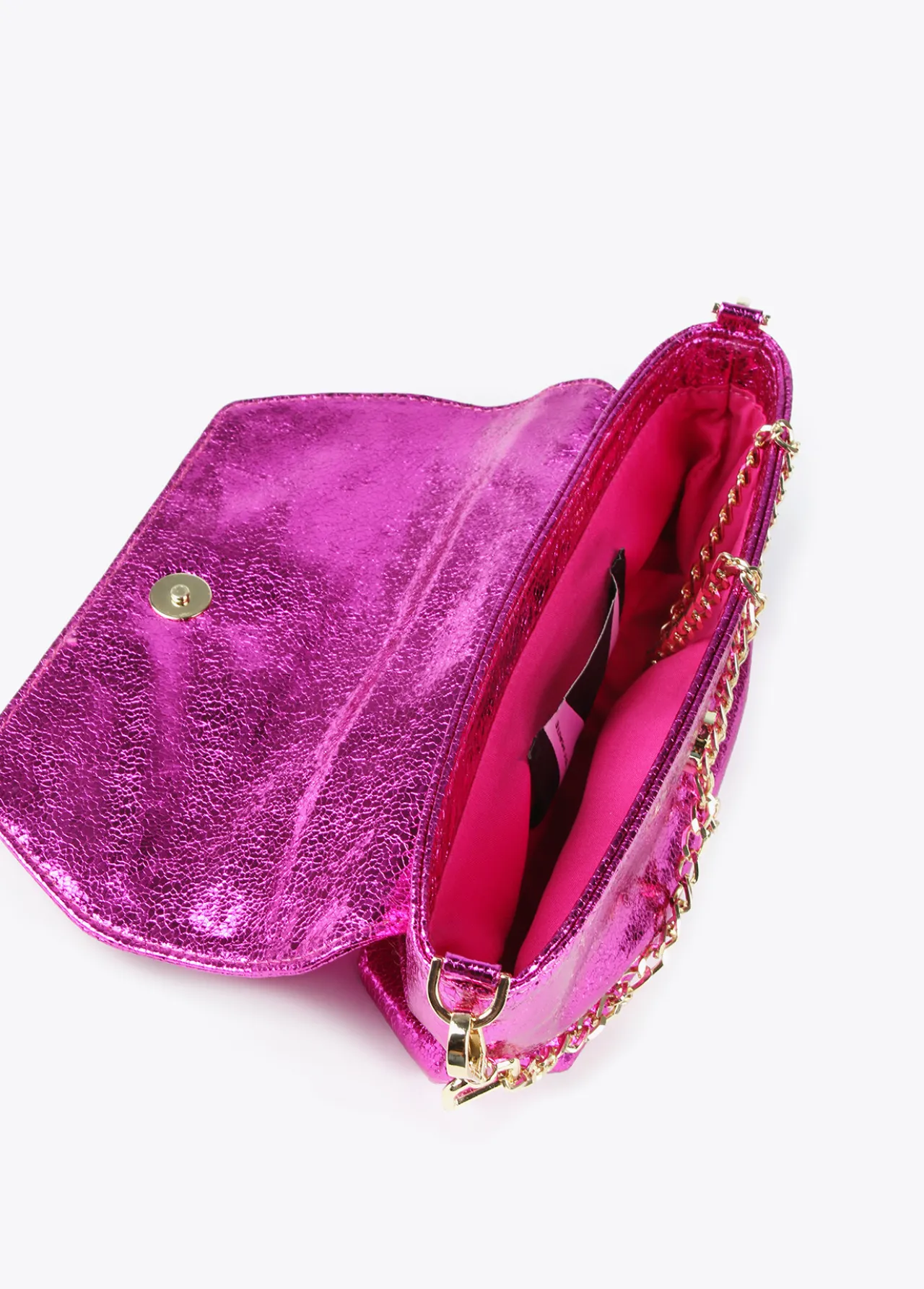 bolso_de_fiesta_metalizado_2.webp Lola Casademunt Bolsos<Bolso de fiesta metalizado FUCSIA