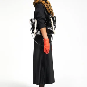 Lola Casademunt Bolsos Shopper | Bolsos De Hombro<Bolso efecto piel brillante NEGRO