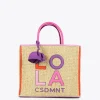 Lola Casademunt Bolsos | Baño<Bolso efecto rafia MARRON-LILA