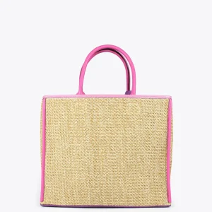 Lola Casademunt Bolsos | Baño<Bolso efecto rafia MARRON-LILA
