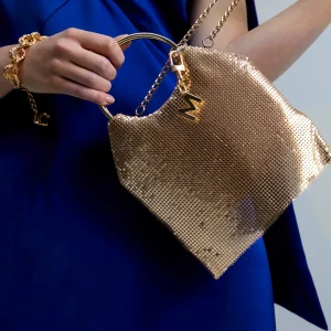 Lola Casademunt Bolsos De Mano Y Neceseres | Bandoleras<Bolso fiesta dorado NEGRO