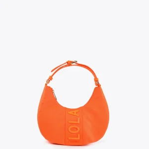 Lola Casademunt Bolsos<Bolso media luna fluor FUCSIA