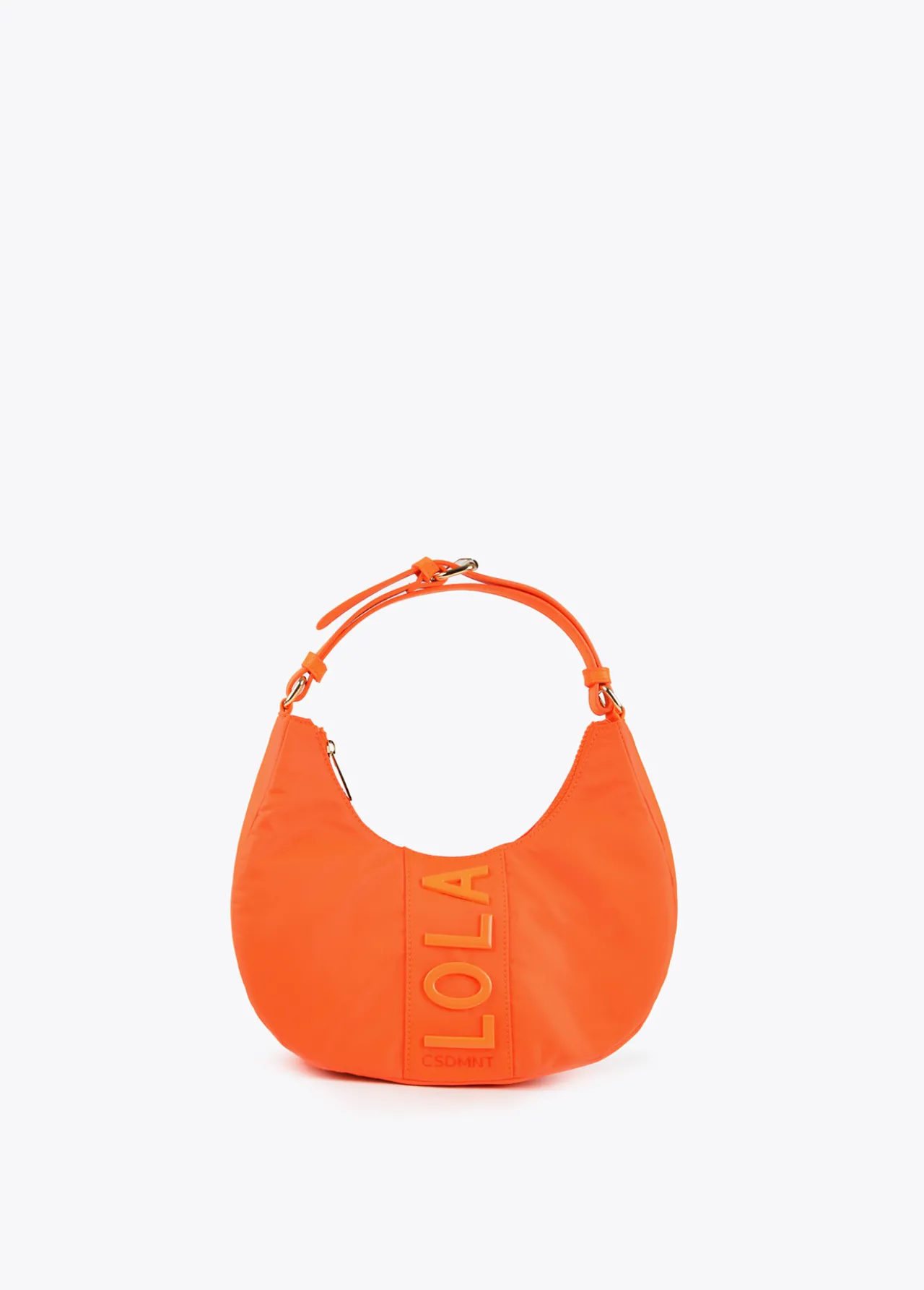 bolso_media_luna_fluor_1-1.webp Lola Casademunt Bolsos<Bolso media luna fluor FUCSIA