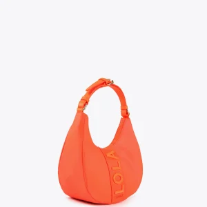 Lola Casademunt Bolsos<Bolso media luna fluor FUCSIA