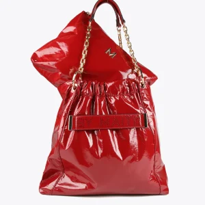 Lola Casademunt Bolsos Shopper | Bolsos De Hombro<Bolso shopper brillante NEGRO