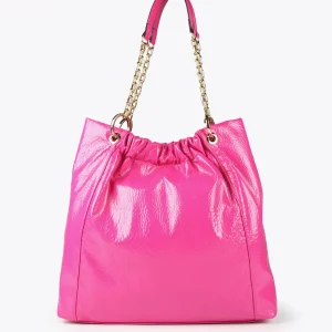 Lola Casademunt Bolsos<Bolso shopper brillante FUCSIA