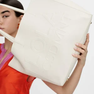 Lola Casademunt Bolsos<Bolso shopper con logo en relieve. FUCSIA