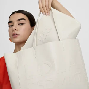 Lola Casademunt Bolsos<Bolso shopper con logo en relieve. FUCSIA