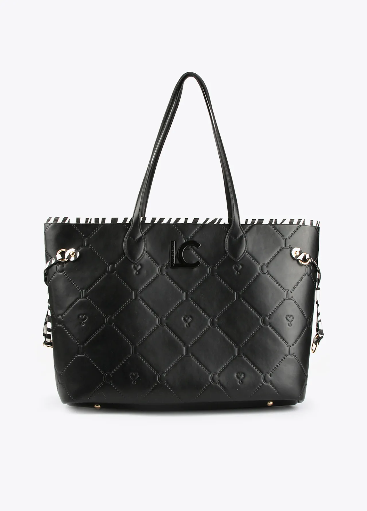 bolso_shopper_logotipado_0.webp Lola Casademunt Bolsos<Bolso shopper logotipado NEGRO