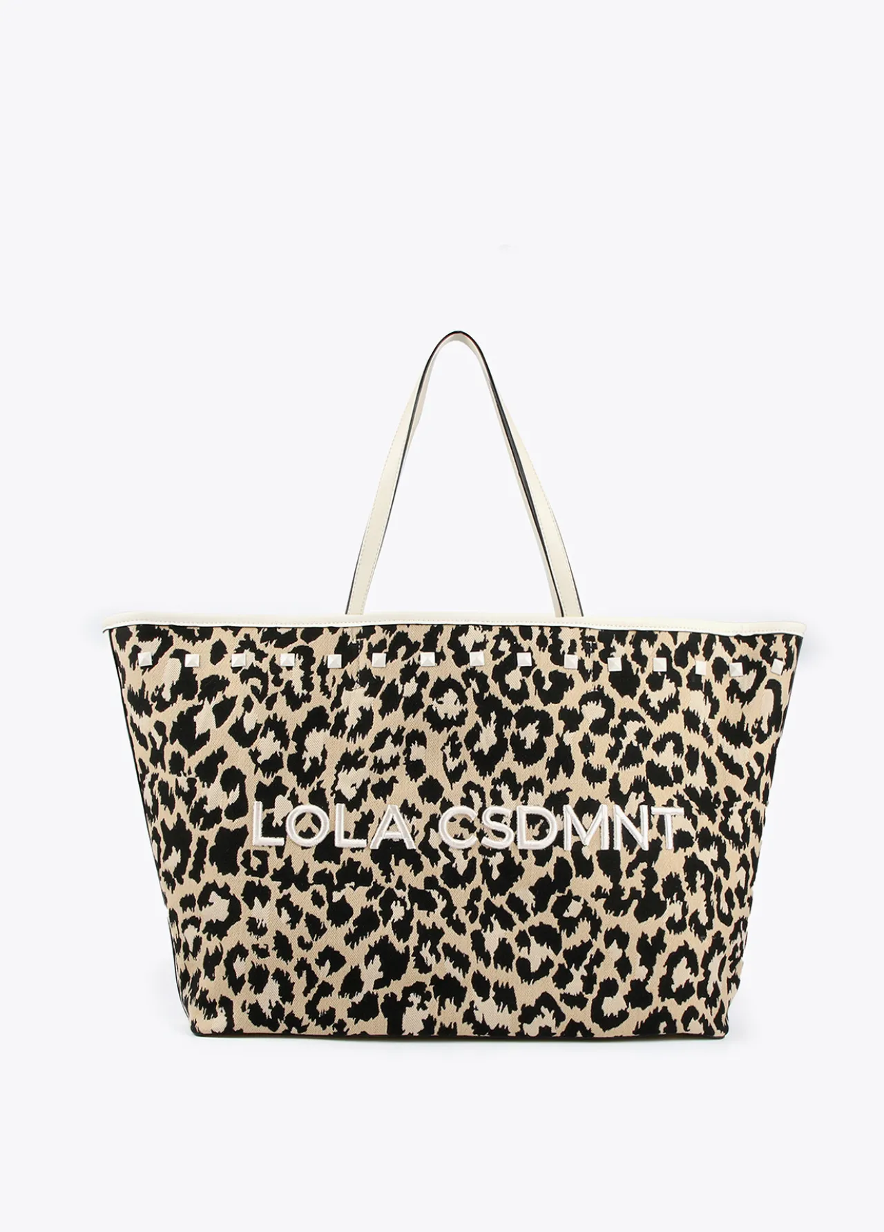 bolso_shopper_loneta_animal_print_0.webp Lola Casademunt Bolsos<Bolso shopper loneta animal print CRUDO-MARRON