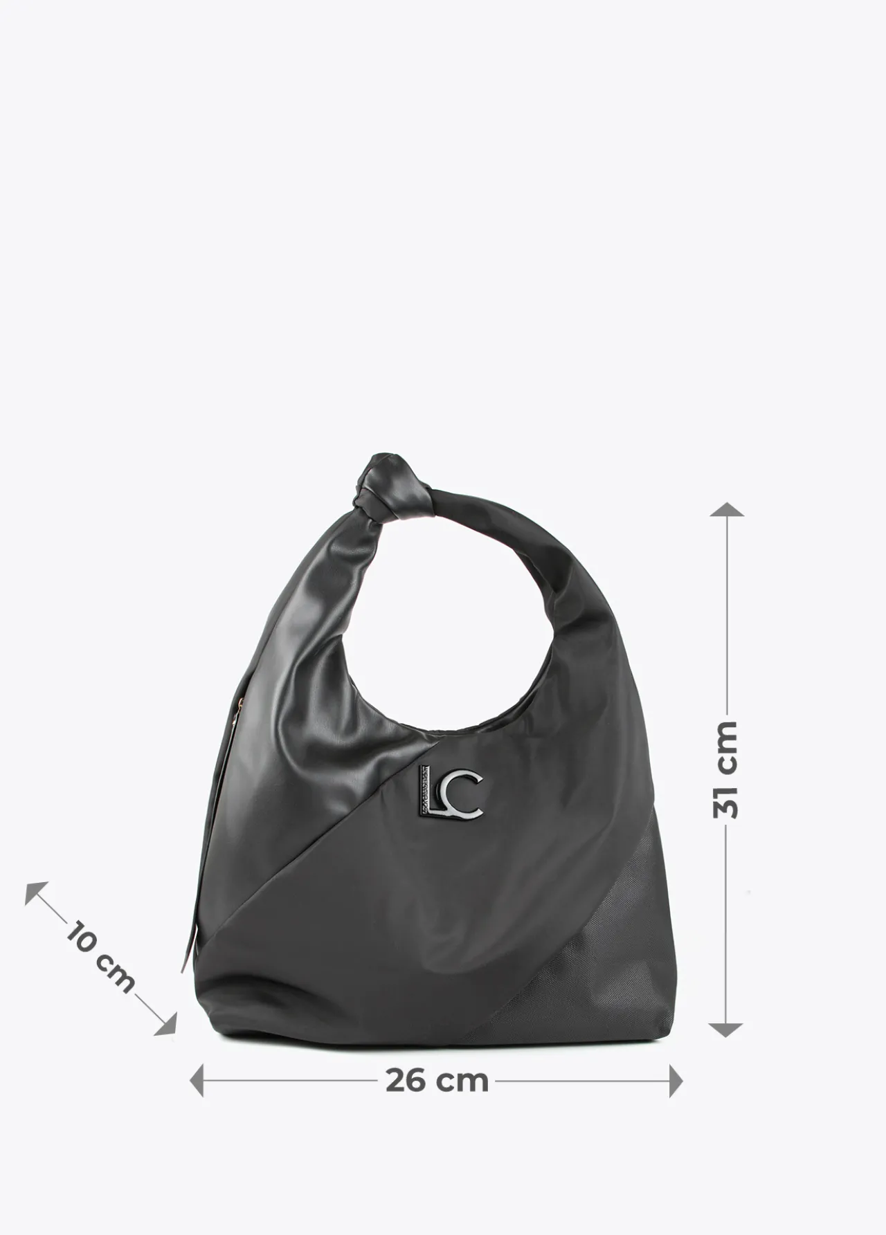 bolso_shopper_materiales_combinados_6.webp Lola Casademunt Bolsos<Bolso shopper materiales combinados NEGRO