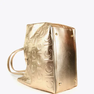 Lola Casademunt Bolsos Shopper | Bolsos De Hombro<Bolso shopper metalizado DORADO
