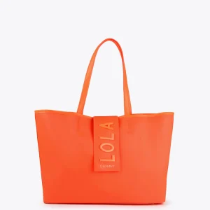 Lola Casademunt Bolsos<Bolso shopper nylon fluor FUCSIA